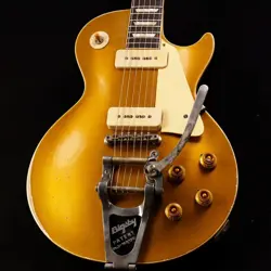 GIBSON CUSTOM SHOP MURPHY LAB 1956 LES PAUL GOLD TOP BIGSBY HEAVY AGED S N:6 417