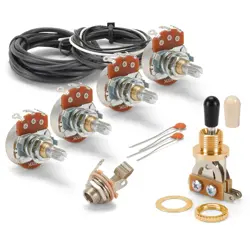 STEWMAC COMPATIBLE WIRING KIT FOR GIBSON LES PAUL GUITAR, STANDARD POTS AND...
