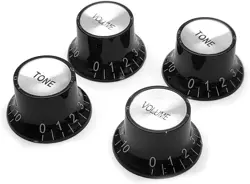 PLASTIC TOP HAT STYLE 2 VOLUME AND 2 TONE SPEED CONTROL KNOBS SET FOR GIBSON LES