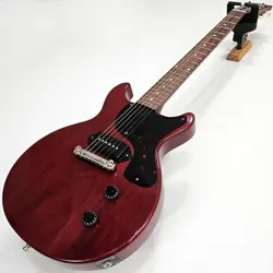 GIBSON CUSTOM 1958 LES PAUL JUNIOR DOUBLE CUT REISSUE VOS CHERRY RED GUITAR