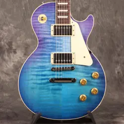 GIBSON USA/LES PAUL STANDARD 50S FIGURED TOP BLUEBERRY BURST GUITAR W/HARD CASE