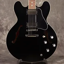 GIBSON USA/ES-335 VINTAGE EBONY ELECTRIC GUITAR WITH HARD CASE