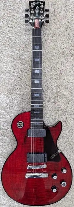 2009 GIBSON DARK FIRE LES PAUL ROBOT ELECTRIC GUITAR IN DEEP FIRE WITH OHS CASE 