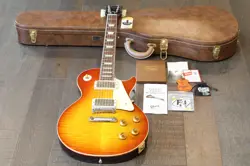 MINTY! GIBSON 1959 LES PAUL STANDARD REISSUE LPR9 WASHED CHERRY SUNBURST + OHSC