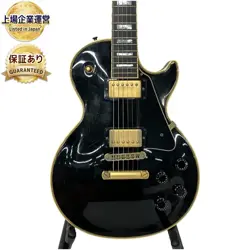 ELECTRIC GUITAR GIBSON LES PAUL CUSTOM EB 2001 BLACK S/N 02811589 WITH HARD CASE