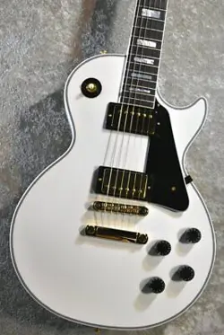 GIBSON CUSTOM SHOP LES PAUL CUSTOM EBONY GLOSS ALPINE WHITE CS402675 #GG7QM