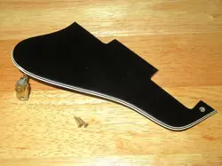 GIBSON 1973 BLACK 5 PLY GIBSON ES 335 PICKGUARD W/ GOLD MOUNT