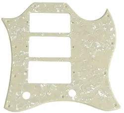 NEW  GUITAR PICKGUARD FOR GIBSON SG STANDARD 3 PICKUP STYLE,1 PLY CREAM PEARL