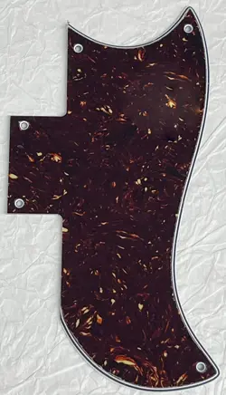 NEW GREAT-FOR GIBSON SG ‘61 REISSUE STYLE GUITAR PICKGUARD 4 PLY BROWN TORTOISE