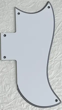 NEW GREAT-FOR GIBSON SG ‘61 REISSUE STYLE GUITAR PICKGUARD 5 PLY WHITE