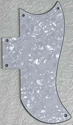 NEW GREAT-FOR GIBSON SG ‘61 REISSUE STYLE GUITAR PICKGUARD 4 PLY WHITE PEARL