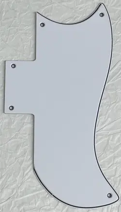 NEW GREAT-FOR GIBSON SG ‘61 REISSUE STYLE GUITAR PICKGUARD 3 PLY WHITE