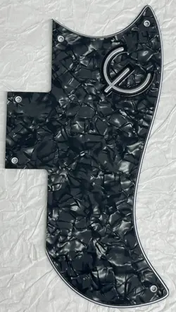 NEW GREAT-FOR GIBSON SG ‘61 REISSUE & E LOGO STYLE GUITAR PICKGUARD BLACK PEARL
