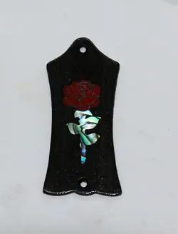 TRUSS ROD COVER WITH RED ROSE INLAY 02 WILL FIT GIBSON