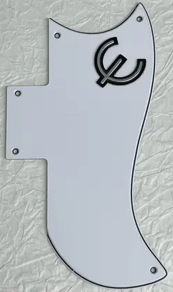 NEW GREAT-FOR GIBSON SG ‘61 REISSUE & E LOGO STYLE GUITAR PICKGUARD 3 PLY WHITE