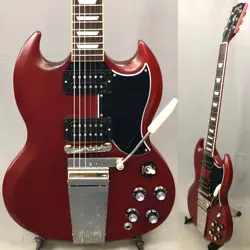 GIBSON SG STANDARD '61 FADED MAESTRO VIBROLA VINTAGE CHERRY 2022 USA GUITAR