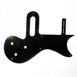 SINGLE PLY BLACK PICKGUARD FOR 1959-1961 GIBSON MELODY MAKER W/DECAL MADE IN USA