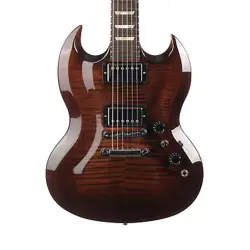 USED GIBSON SG CARVED TOP AUTUMN BURST 2009
