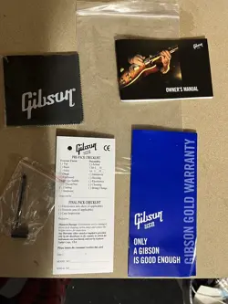 GIBSON 2008 -11 ROBOT WARRANTY CHECKLIST MANUAL CLOTH TRUSS TOOL LES PAUL SG