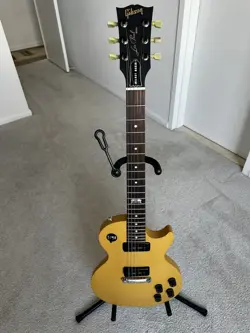 2014 GIBSON LES PAUL MELODY MAKER - 120TH ANNIVERSARY - TV YELLOW-HARDSHELL CASE
