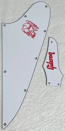 NEW-FOR GIBSON FIREBIRD BLANK &TRUSS ROD COVER RED 