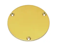 BRASS GIBSON LES PAUL ROUND SWITCH CAVITY COVER PLATE - GENUINE KAHLER® PARTS