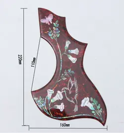 NATURAL SHELL INLAY HUMMINGBIRD ABALONE PICKGUARD FOR GIBSON ACOUSTIC GUITAR NEW