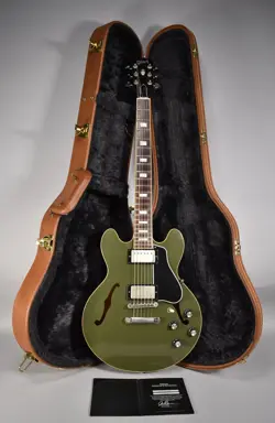2018 GIBSON MEMPHIS ES-339 LIMITED EDITION OLIVE DRAB W/OHSC