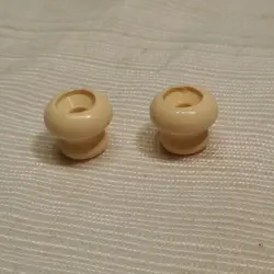 2 NEW OS 1960’S 70’S  GENUINE GIBSON CREAM GUITAR STRAP BUTTONS  MELODY MAKER