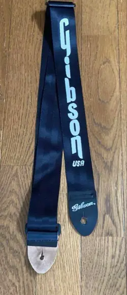 GIBSON GUITAR STRAP MADE IN USA BLACK FROM JAPAN