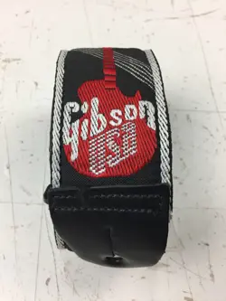 [USED] GIBSON 'THE USA' GUITAR STRAP (RED/WHITE/BLACK)