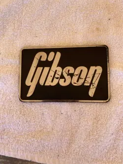 GIBSON CHAINSAW GUITAR CASE LOGO BADGE