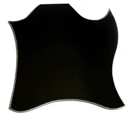 NEW 4 PLY GUITAR PICKGUARD FOR US GIBSON SG STANDARD BLANK NO SCREWS STYLE,BLACK