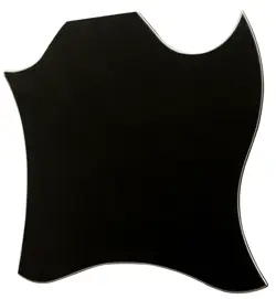 NEW 3 PLY GUITAR PICKGUARD FOR US GIBSON SG STANDARD BLANK NO SCREWS STYLE,BLACK