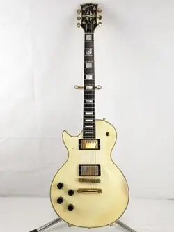 GIBSON LES PAUL CUSTOM LH ELECTRIC GUITAR ALPINE WHITE 1998 W/ OHSC (EC3030641)