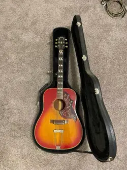 1968 GIBSON HUMMINGBIRD CHERRY SUNBURST