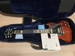 GIBSON SG STANDARD 2016, ZEBRA PICKUPS, LARGE PICKGUARD, MANY ACCESSORIES