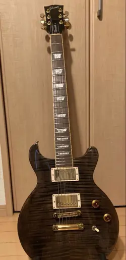 GIBSON LES PAUL STANDARD DOUBLE CUTAWAY 24 FRET GUITAR GOLD HARDWARE USED
