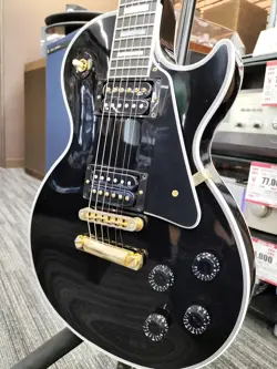 GIBSON LES PAUL CUSTOM SHOP VOS EBONY ELECTRIC GUITAR