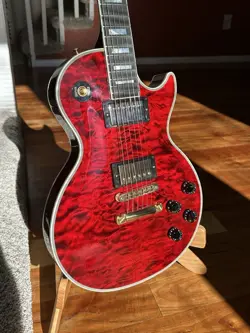 2017 GIBSON LES PAUL CUSTOM SHOP LES PAUL FIRE TIGER ONE OF A KIND!  FREE SHIP!!