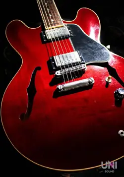 ELECTRIC GUITAR GIBSON CUSTOM INSPIRED BY SERIES LEE RITENOUR ES-335 RED CS83526