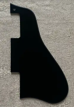 NEW 1 PLY GUITAR PICKGUARD FOR GIBSON ES 335 STYLE SHORT,MATTE BLACK