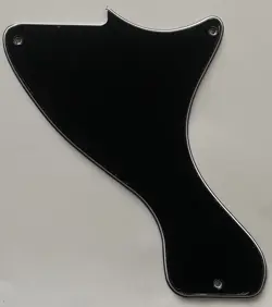 FOR FIT GIBSON LP JR. LES PAUL JUNIOR STYLE GUITAR PICKGUARD 3 PLY BLACK