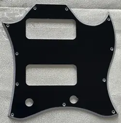 CUSTOM FOR GIBSON SG P90 FULL FACE STYLE GUITAR PICKGUARD 5-PLY BLACK