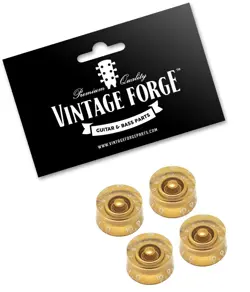GOLD LEFT HAND (LEFTY) SPEED KNOBS FOR GIBSON LES PAUL GUITAR (SET OF 4) *NEW*