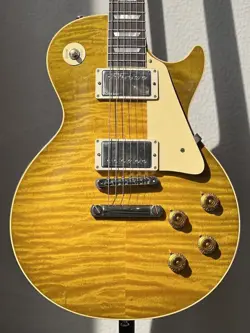GIBSON CUSTOM SHOP 1959 LES PAUL STANDARD REISSUE GREEN LEMON FADE VOS
