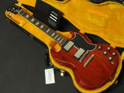 GIBSON CUSTOM SHOP 1961 LES PAUL SG STANDARD REISSUE STOP BAR CHERRY RED VOS NH