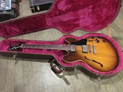 GIBSON 1987 ES-335 DOT REISSUE SUNBURST ELECTRIC GUITAR W/HC