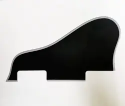 FOR GIBSON JAZZ ARCHTOP NO SCREW HOLE ES 335 SHORT GUITAR PICKGUARD, 5 PLY BLACK