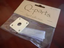 NEW - Q-PARTS AGED COLLECTION JACK COVER FOR GIBSON LES PAUL - CREAM PLASTIC